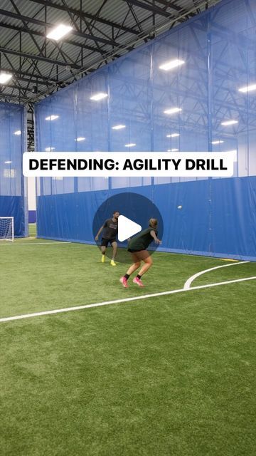 RC Performance Training, LLC on Instagram: "Quick agility drill for an outside back early in their offseason. Defending on an island without the strain of a real 1v1 duel. Be ready for a touch inside or a push down the line. Acceleration, deceleration, and change of direction, with minimal risk of injury. Get better, stay healthy, repeat. Will progress these drills as we get closer & closer to the season. #soccer #football #soccertraining #soccerdrills #rcperformancetraining" Speed Training For Soccer, Defending Drills Soccer, Soccer Agility Workouts, Defense Soccer Drills, Soccer Agility Drills, Goalie Drills Soccer, Soccer Defense Drills, Defensive Soccer Drills, Flag Football Drills