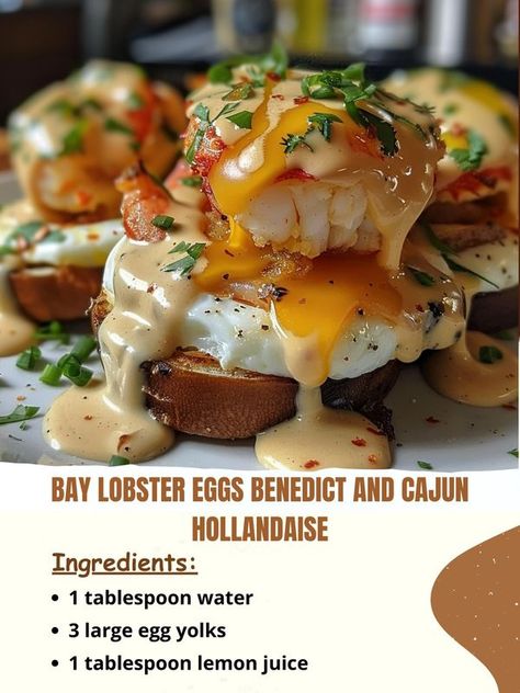 Lobster Eggs, Easy Japanese Recipes, Lobster Meat, Hollandaise Sauce, Japanese Recipes, Egg Yolks, Fresh Chives, Party Food Appetizers, Breakfast Brunch Recipes