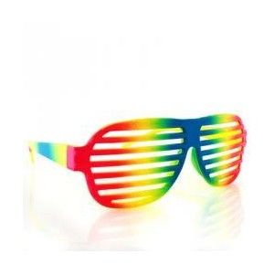 RAINBOW shutter shades? YES please! Shutter Sunglasses, Shutter Shades, Yes Please, Shutters, Rainbow Colors, Mirrored Sunglasses, Shades, Rainbow, My Style