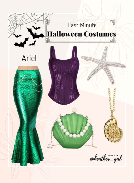 Last minute amazon prime Halloween costume Easy costume, little mermaid costume, little mermaid adult costume, easy mermaid costume, amazon mermaid costume, last minute Halloween costume, amazon prime costume, Halloween party costume Follow my shop @heather_gal on the @shop.LTK app to shop this post and get my exclusive app-only content! #liketkit #LTKstyletip #LTKfindsunder50 #LTKHalloween @shop.ltk https://liketk.it/4lYiR mom costume Mermaid Costume Diy Womens, Ariel Adult Costume, Ariel Diy Costume, Diy Ariel Costume Women, Little Mermaid Adult Costume, Arial Costume, Adult Mermaid Costume Diy, Mermaid Adult Costume, Easy Mermaid Costume