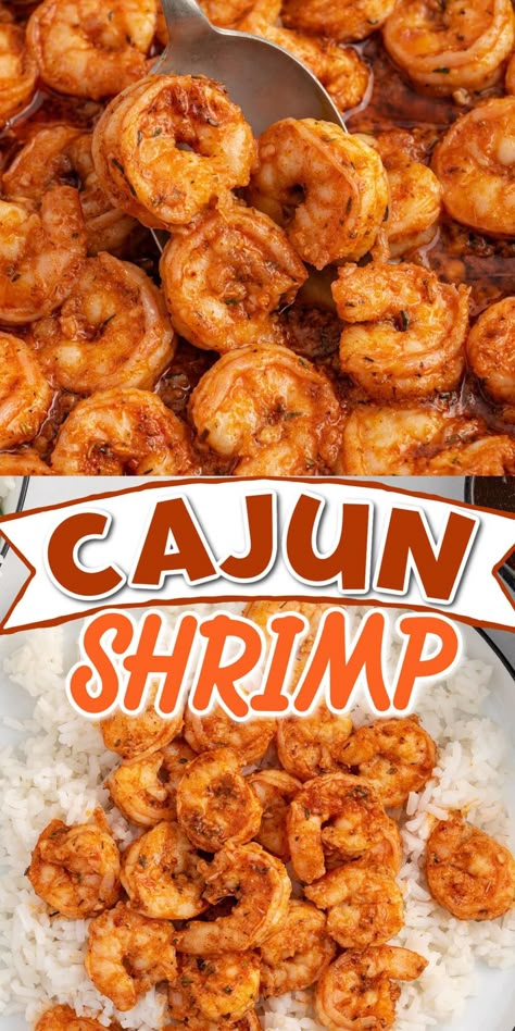 Cajun Shrimp Easy Seafood Recipes Simple, Hot And Spicy Shrimp, Cajun Shrimp Rice, Fried Shrimp Recipes, Cajun Shrimp Recipes, Spicy Shrimp Recipes, Cajun Seafood, Cajun Dishes, Pinky Girl