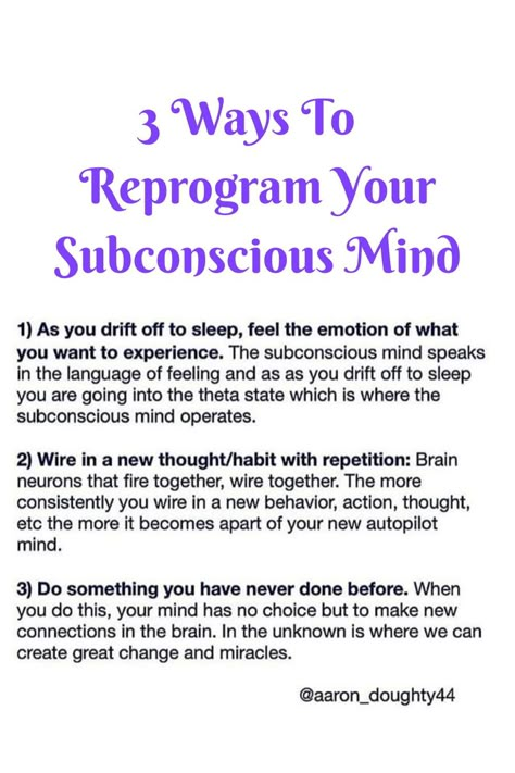 How To Reprogram Your Mind, Subconscious Mind Healing, Mind Reprogramming, Power Of The Mind, The Subconscious Mind, Conscious And Subconscious Mind, Subconscious Mind Art, Subconscious Mind Psychology Facts, Reprogramming Your Mind