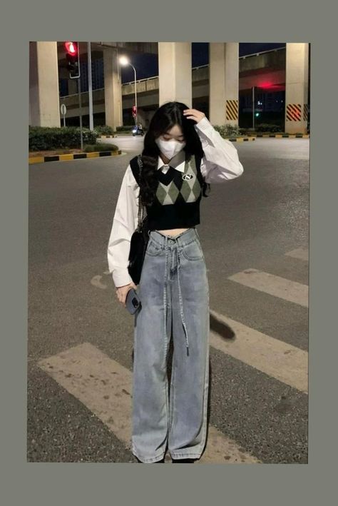 Cute Korean Outfits, ماثيو ماكونهي, Outfit Korean Style, Korean Outfit Street Styles, Outfit Korean, Korean Casual Outfits, Korean Casual, Korean Girl Fashion, Outfit Trends