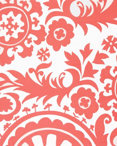 Varenna, Coral Coral Curtains, Coral Interior, Coral Bedroom, Coral Wallpaper, Family Room Makeover, Bedroom Drapes, Coral Fabric, Futon Covers, Crib Skirt