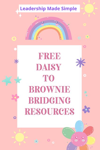 Free Girl Scout Daisy to Brownie Bridging resources Brownies Bridging Ceremony, Daisy Scout Crafts, Daisy Bridge To Brownies, Bridging Daisy To Brownie, Bridging To Brownies Ceremony, Bridge To Brownies Ceremony, Daisy Bridging Ceremony Ideas, Bridging Ceremony Ideas Brownie, Daisy To Brownie Bridging Ideas