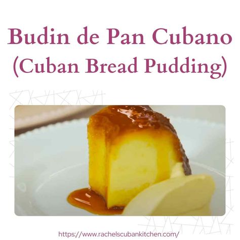 Budin de Pan Cubano is a traditional Cuban dessert that transforms stale bread into a rich and moist pudding, flavored with cinnamon vanilla and often mixed with raisins or other ... Read more Pan Cubano, Cuban Desserts, Mango Coulis, Cuban Bread, Cuban Cuisine, Flan Recipe, Bread Pudding Recipe, Caramel Topping, Caramelized Sugar