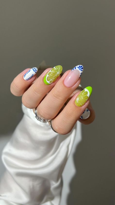 Aistė Haas | 🍋‍🟩🍶 these tequila lime nails are so fun!! I’m here for the colors and textures. *products used are linked on my amzn in the bio… | Instagram Tequila Lime Nails, Tequila Nails Design, Lime Nail Art, Tequila Nails, Margarita Nails, Lime Nails, Nail Art Designs Diy, Birthday Party 21, Wedding 2024