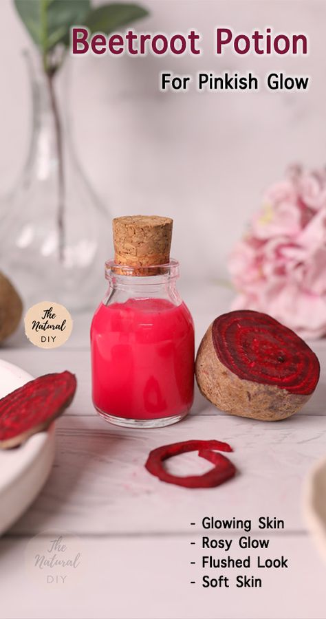 Detailed recipe on the blog- thenaturaldiy.com Diy Vitamin C Serum, Beetroot Benefits, Diy Makeup Recipe, Potions Recipes, Natural Beauty Routine, Makeup Recipes, Beetroot Powder, Beauty Tips For Glowing Skin, Homemade Hair Products