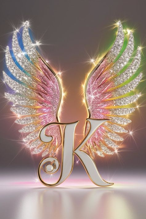 Letter K Aesthetic, K Name Wallpaper, K Name Dp, Letter K Logo Design, Pretty Fonts Alphabet, K Name, Name Design Art, Disney Letters, The Letter K