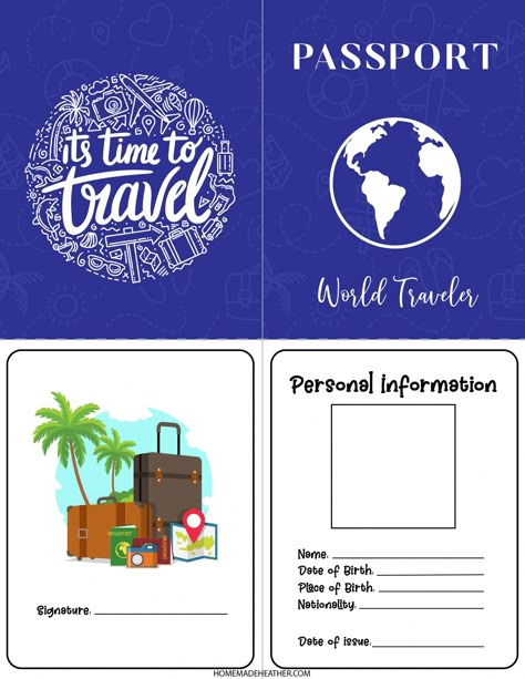 Mother's Day Crafts For Kids, Travel Theme Classroom, Passports For Kids, Origami Paper Flowers, Passport Template, Travel Printables, Passport Pictures, Travel Crafts, Mother's Day Crafts