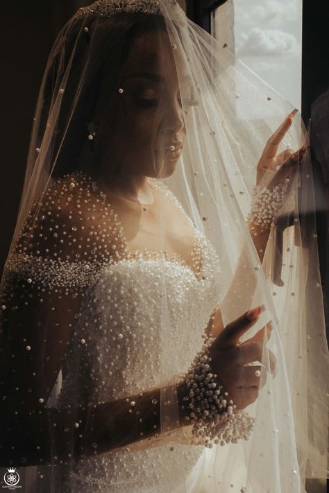 Fully beaded cathedral veil Beaded Cathedral Veil, Beaded Veil, Cathedral Veil, Veil, Wedding Dresses, Wedding Dress, Dresses