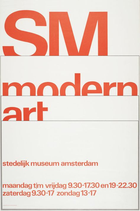 Willem H. Crouwel, Stedelijk Museum, 1964 Wim Crouwel, International Typographic Style, Stedelijk Museum, Event Posters, Paper Layout, Art Exhibition Posters, Museum Poster, Swiss Design, Typography Layout