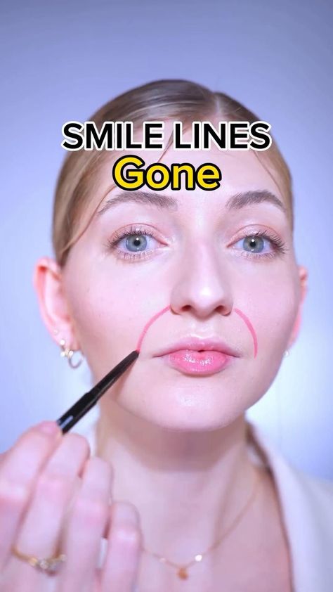 Smile lines face massage tutorial Face Massage Tutorial, Massage Tutorial, Facial Massage Techniques, Face Fitness, Face Massage Techniques, Facial Routine Skincare, Facial Massage Routine, Face Yoga Exercises, Face Yoga Facial Exercises