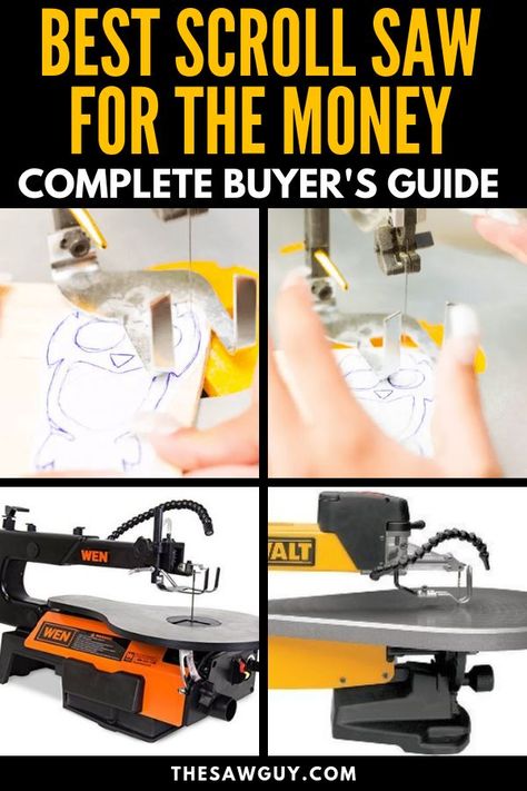 Scroll saws. It is important to understand all its components and its different uses before buying. Check out our complete buying guide for scroll saws - from a rundown on its components to our top picks, we've got you covered.   #thesawguy #toolreview #scrollsaw #toolguide #powertools #DIYtools #woodworking #woodworkingtools Scrollsaw Patterns Free, Scrollsaw Projects, Scroll Saw Projects, Bandsaw Projects, Best Scroll Saw, Scroll Saws, Woodworking Jigsaw, Flexible Led Light, Woodwork Diy