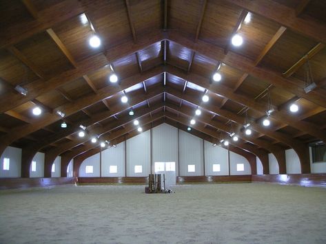 Riding Arenas - Old Town Barns Tudor Arch, Indoor Riding Arena, Equestrian Farm, Barn Builders, Wood Truss, Mass Timber, Riding Arena, Indoor Arena, Riding Arenas