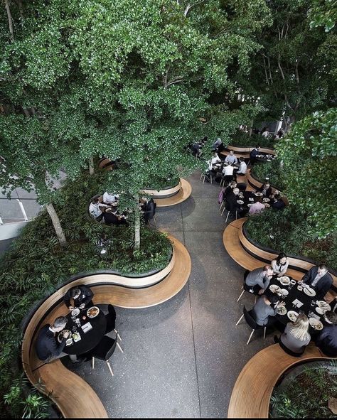 Public Space Design, Urban Landscape Design, Landscape Architecture Design, Green Architecture, Outdoor Restaurant, Parking Design, Public Spaces, Cafe Design, Urban Landscape