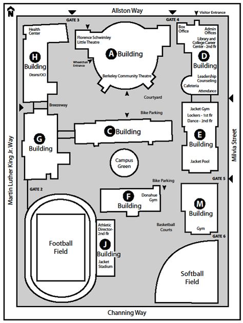 High School Blueprints, School Building Plans, High School Building, Office Admin, School Buildings, Map Layout, School Site, Building Map, American High School