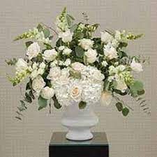 Flowers for the church altar - need inspiration! | Weddings, Style and Décor | Wedding Forums | WeddingWire Flower Arrangements Ceremony, Wedding Flowers Altar, Church Wedding Flowers Altar, Wedding Altar Decorations, Registry Wedding Dress, Church Wedding Flowers, Church Altar, Altar Flowers, Wedding Altars