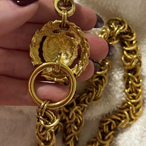 Gold lion head ring necklace #lionheadjewellery #vintage #lion Gold Lion, Head Ring, Lion Head, Ring Necklace, Women's Jewelry, Lion, Women Jewelry, Ring, Gold