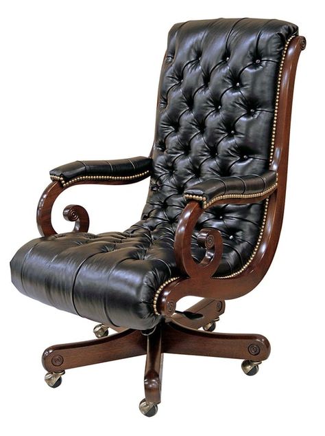 Executive Seating | History Company – HISTORY COMPANY Chesterfield Office, Explorers Club, Office Armchair, Library Chair, American Craftsman, Library Room, Inspiration Reference, Classic Office, Victorian Furniture