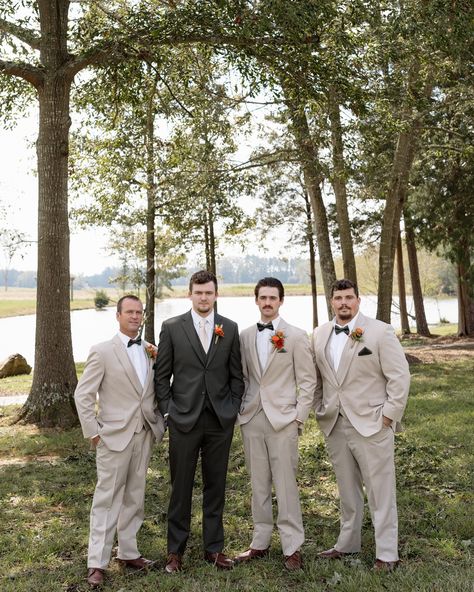 A moment for the guys! The groom and groomsmen don’t get enough recognition sometimes! They need their time to shine ✨ #weddingphotographer #groom #groomsmen #weddingphotos #ncweddingphotographer #greensboroweddingphotographer Groom With Individual Groomsmen, Small Groomsmen Party Photos, Groomsmen Getting Ready Pictures, Groomsmen Party, Groomsmen Getting Ready, Grooms Party, Groomsmen Photos, Groom Groomsmen, Nc Wedding