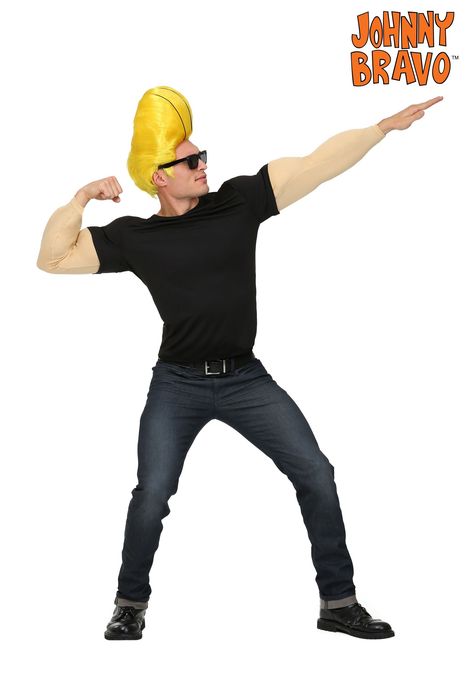 Johnny Bravo Cosplay, Johnny Bravo Costume, 90s Halloween Costumes, Gender Bend, 90s Costume, Johnny Bravo, Plus Size Costume, Cartoon Costumes, Halloween Costumes For Teens