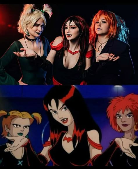 Eco Goth, Trio Costumes, Scooby Doo Mystery Incorporated, Hex Girls, Trio Halloween Costumes, Hot Halloween Outfits, Pretty Halloween Costumes, Unique Halloween Costumes, Haikou