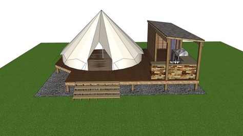 Tent Deck, Cabin Backyard, Tent Diy, Tents Camping Glamping, Deck Building Plans, Tent Platform, Yurt Home, Diy Picnic Table, Glamping Tent