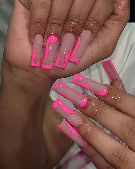 Nail Tech Instagram Bio Ideas, Nyc Nails, July Calendar, Drip Nails, Colored Acrylic Nails, Glow Nails, Classy Acrylic Nails, Short Square Acrylic Nails, Long Acrylic Nails Coffin