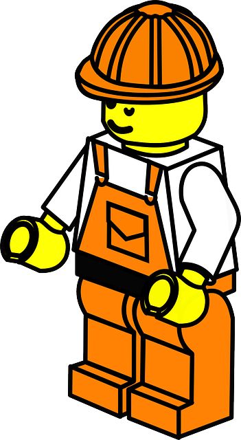 Lego, Toy, Man, Repairs, Construction Worker, Orange Lego Character Illustration, Lego Man Painting, Lego Man Outline, Cartoon Construction Worker, Lego Illustrations Vector, Lego Pinata, Lego Party Games, Wooden Toys Diy, Marble Maze