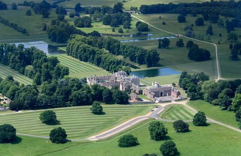 Boughton House aerial image - Northamptonshire Boughton House, Aerial Images, Aerial View