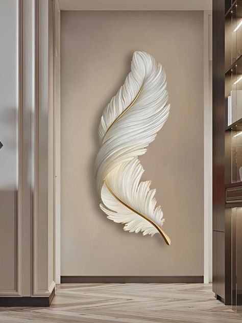 These wall lights come with usb connector, which is convenient and fast. They can be controlled by remote control. You can hide the power supply behind the picture frame when install our creative feathers wall sconces, which is beautiful and convenient. These wall sconces are the perfect combination of lamps and paintings, adding an artistic atmosphere to home life. It has built-in quality LED lights, which dissipate heat quickly and have good conductivity, creating a warm and comfortab... Paper Light, Feather Wall, Modern Wall Lights, Feather Light, Wall Lamps, Wall Light Fixtures, Led Wall, Modern Frames, Led Color