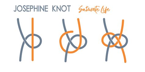 Josephine Knot -Macrame Knot - Saturate Life Josephine Knot Plant Hanger, Macrame Josephine Knot, 2 Strand Macrame Knot, Josephine Knot Tutorial, Josephine Knot Macrame, Josephine Knot, Faux Earrings, Knot Macrame, Plant Hanger Macrame