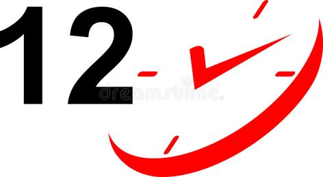 12 hour clock icon. Vector art of an hour and clock icon isolated on white , #Sponsored, #clock, #icon, #hour, #isolated, #white #ad Clock Icon, White Illustration, Vector Art, Stock Vector, Vector Illustration, Clock, White, Art