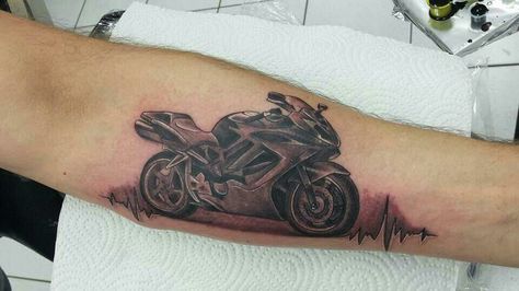 Motorcycle With Wings Tattoo, Tatoos Motorcycle Tattoo Ideas, Motor Tattoo, Motorcycle Tattoos, Bike Tattoos, Biker Tattoos, Small Girl Tattoos, Stick And Poke, Wings Tattoo