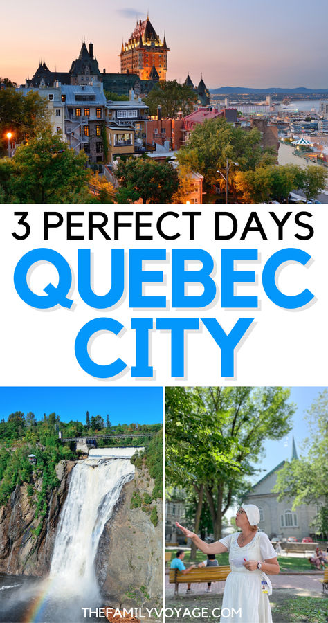 Discover the best of Quebec City in three days! This comprehensive Quebec City itinerary covers top attractions, hidden gems, must-try local cuisine and Quebec City day trip options. Perfect for first-time visitors and seasoned travelers alike, our guide ensures you experience the rich history, vibrant culture, and stunning architecture of Quebec City. Click to plan your unforgettable trip now! #Quebec #Canada #travel #summerbucketlist | Quebec City things to do | Quebec City what to do Quebec City With Kids, Quebec City Summer, Toronto Canada Travel, Montreal Travel, Canada Vacation, Quebec City Canada, Canada Travel Guide, Toronto Travel, Culture Food