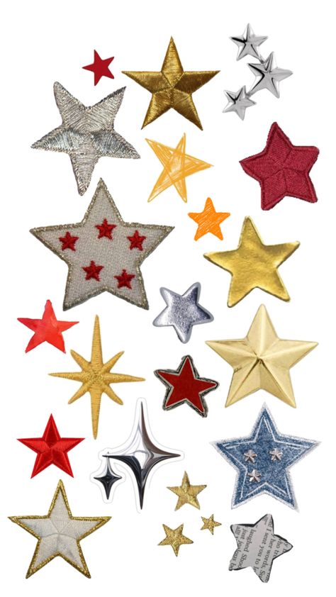 Collage cutouts, scrapbook stars Collage Cutouts, Collage Stickers, Scrapbook Overlay, Digital Journaling, Graphic Shapes Design, Graphic Shapes, Shapes Design, Scrapbook Printing, Scrapbook Background