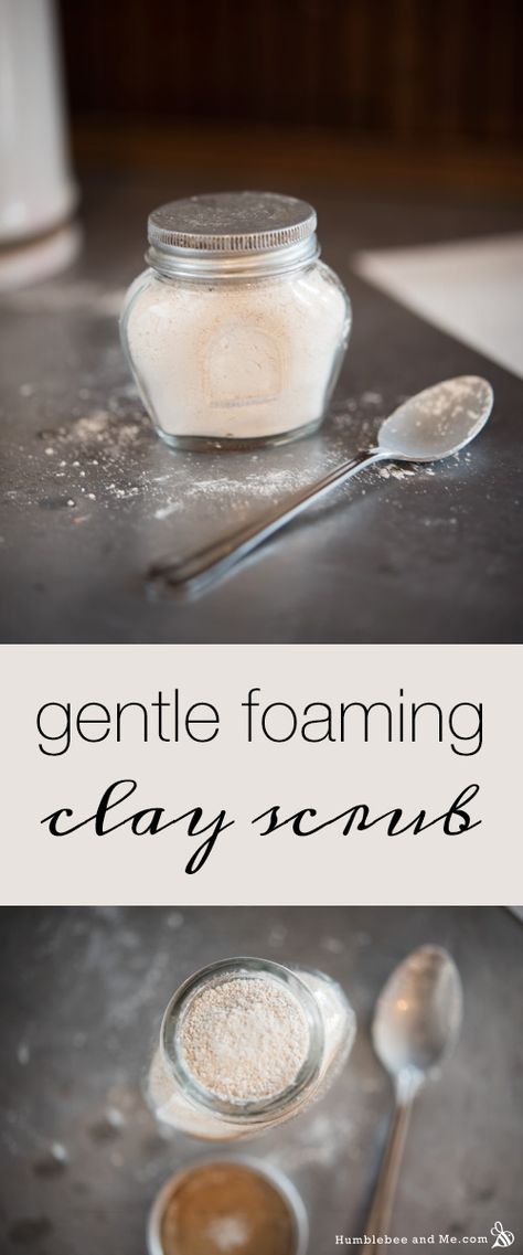 This super gentle foaming clay scrub smells amazing, leaves your skin wonderfully soft. A base of gentle kaolin clay is spiked with a touch of exfoliating oatmeal and a bright, fresh blend of essential oils to give you a fantastic … Continue reading → Homemade Toiletries, Oatmeal Face Scrub, Diy Toiletries, Diy Face Scrub, Coffee Face Scrub, Skincare Business, Exfoliating Face Scrub, Homemade Stuff, Face Scrub Homemade