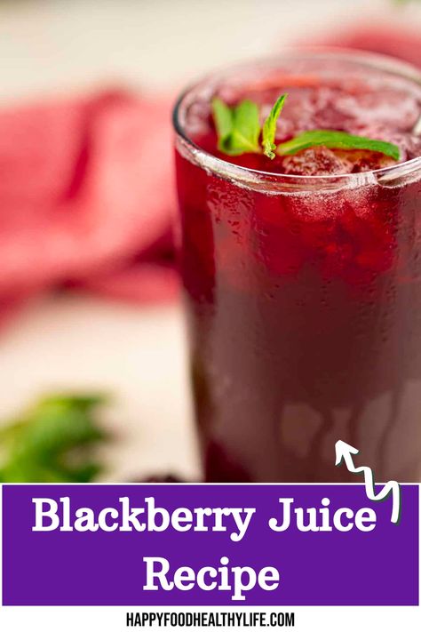 Quench your thirst with a homemade Blackberry Juice recipe that's bursting with flavor and perfect for summer! This refreshing drink is vegan-friendly and uses simple ingredients. Discover the benefits of blackberries, from their vibrant color to their delicious taste. Learn how to make this healthy and aesthetic juice at home with fresh ingredients. Whether you enjoy it as a cocktail or on its own, blackberry juice is sure to be a hit! Blackberry Juice, Blackberry Juice Recipes, Blackberry Sauce, Berry Juice, Fresh Fruit Juice, Healthy Brunch, Sugary Drinks, Fruity Cocktails, Mixed Fruit