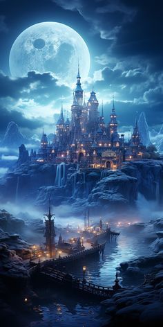 Wow Photo, Dreamy Artwork, Images Harry Potter, 다크 판타지, Fantasy Castle, Fantasy City, Fantasy Places, Cool Wallpapers Art, Fantasy Art Landscapes