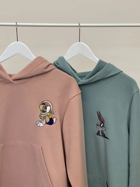 Animal Couple, Couple Clothing, Bunny Hoodie, Hoodie Cartoon, Cartoon Rabbit, Animal Sweatshirt, Matching Sweaters, Cartoon Sweatshirts, Couples Sweatshirts