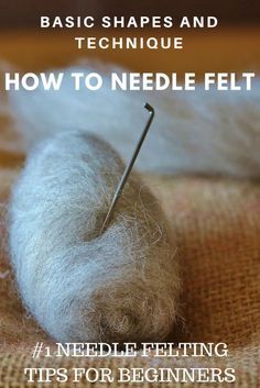 Turtle Diy, Felting Tips, Tovad Ull, Needle Felting Tutorial, Ad Video, Needle Felting Diy, Cat Crochet, Felted Wool Crafts, Wool Needle Felting