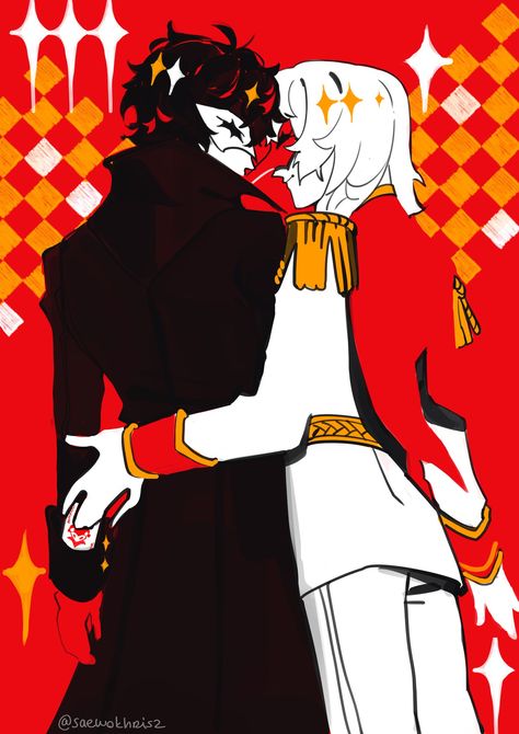 Shuake Official Art, Persona 5 Ren X Akechi, Goro X Ren, Akeshu Fanart, Ren And Akechi, Persona 5 Akechi X Akira, Persona 5 Joker X Akechi, Shuake Fanart, Goro Akechi X Akira Kurusu