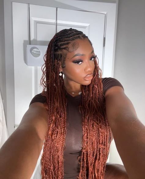 Hairstyles For Fall, Braids Boho, Boho Knotless Braids, Boho Knotless, Big Box Braids Hairstyles, Box Braids Hairstyles For Black Women, Braids Hairstyles Pictures, Cute Box Braids Hairstyles, Pelo Afro