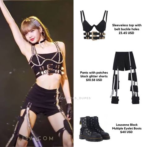 Lisa Swalla Outfit, Coachella Performance Outfits, Lisa Stage Outfits, Lisa Swalla, Blackpink Closet, Blackpink Concert, Band Outfits, Mlp Equestria Girls, Lisa Rosé