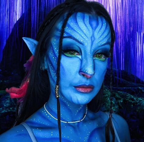 AVATAR Omatikaya Metkayina Make Up @buchan_faye Avatar Make Up, Make Avatar, Artistry Makeup, Body Painting, Avatar, Make Up, Makeup