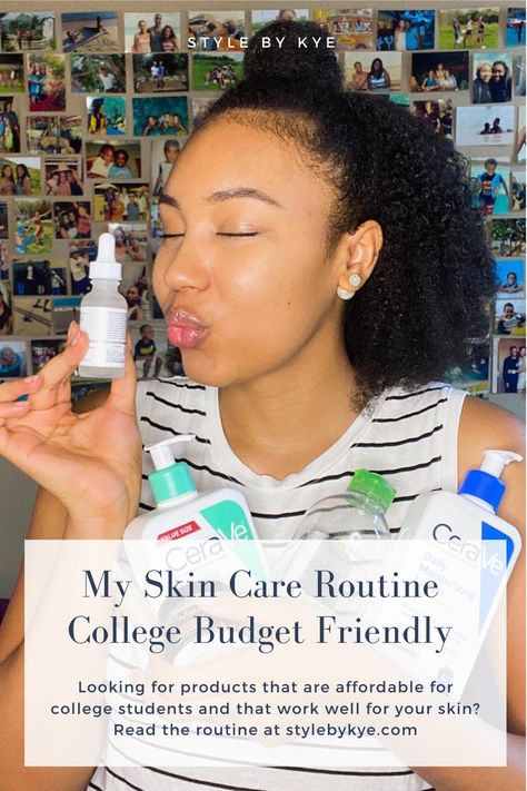 College Skin Care Routine, Easy Cheap Skin Care Routine, Face Care Routine On A Budget, Skin Care Under Budget, Budget Friendly Skin Care Products, Budget Friendly Skin Care Routine, Garnier Skin Care, Affordable Skin Care Routine, Garnier Micellar Cleansing Water