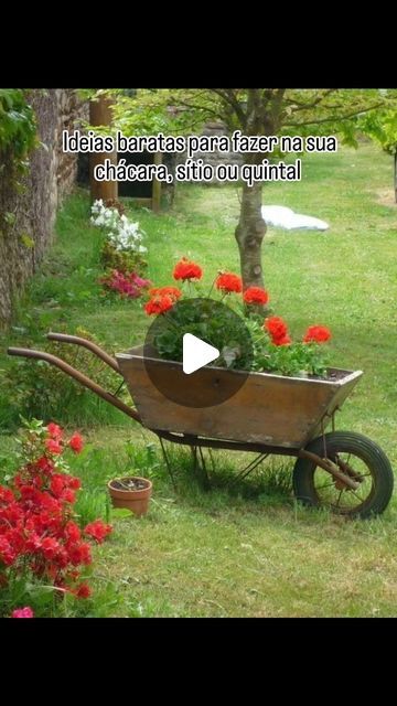 Simone  - Decor  Bueno - DIY on Instagram: "Ideias criativas e baratas para fazer na sua chácara, sítio ou quintal. . . . #chacara #sitio #fazenda #roça #jardin" Exterior, On Instagram