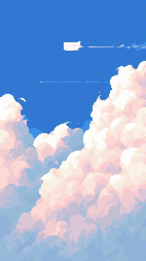 Franek on Twitter: "pinterest clouds #pixelarts… " Anime Cloud Wallpaper, Cloud Pixel Art, Cloud Wallpapers, Clouds Illustration, Sky Backgrounds, Airplane Wallpaper, Cloud Illustration, Best Wallpaper Hd, Pixel Art Background