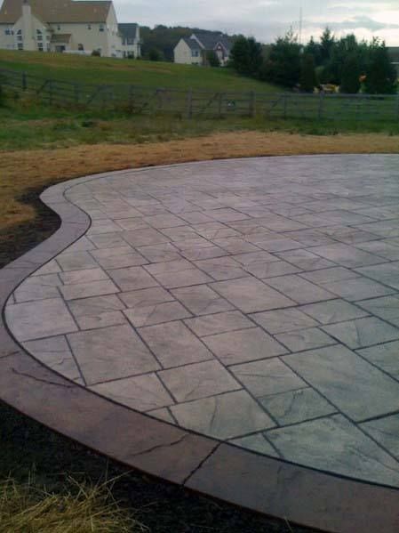 Top 50 Best Stamped Concrete Patio Ideas - Outdoor Space Designs Stamped Concrete Patio Ideas, Stamped Concrete Patio Designs, Stamped Concrete Patterns, Concrete Patio Ideas, Backyard Layout, Cement Patio, Concrete Patio Designs, Concrete Patios, Concrete Walkway